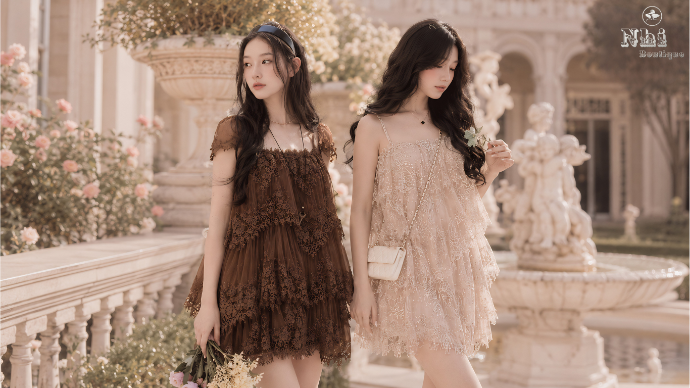Váy ren nữ thời trang Nhi Boutique