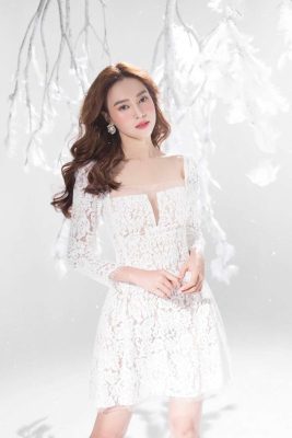 Váy ren xòe đẹp