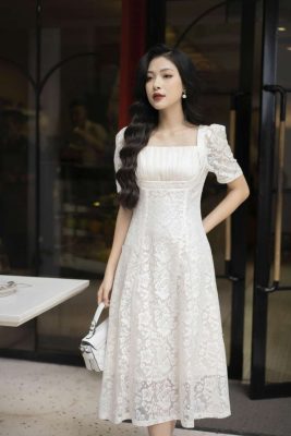 Váy ren xòe đẹp