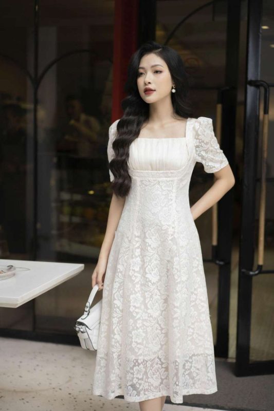 Váy ren xòe đẹp